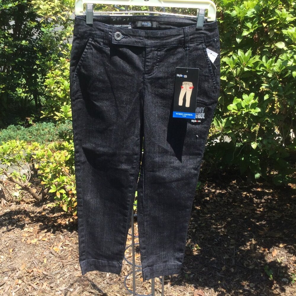 Style&Co Black Tummy Contro;Jean